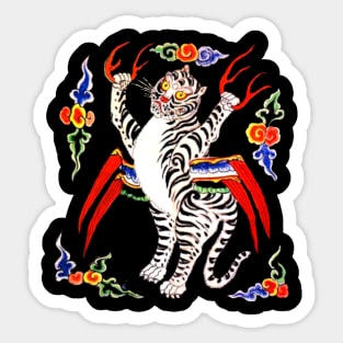 Korean White Tiger of the West Sticker